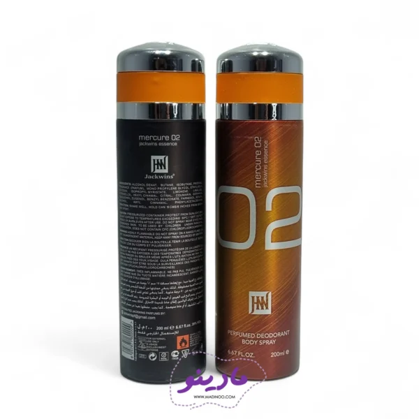اسپری بدن مردانه مولکول ۰۲ جکوینز | Jackwins Body Spray - مادینو سایت - مادینو
