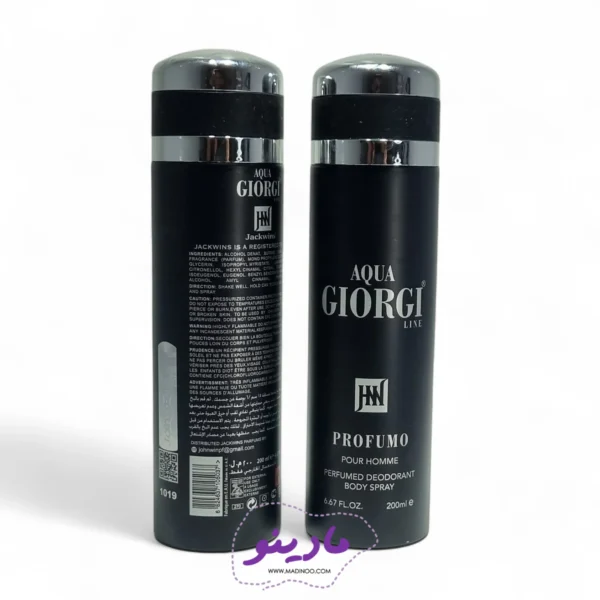 اسپری بدن جیو مشکی مردانه جکوینز | Jackwins Body Spray - مادینو سایت - مادینو